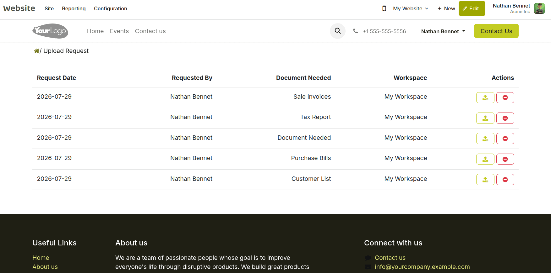 Request Documents with Ease