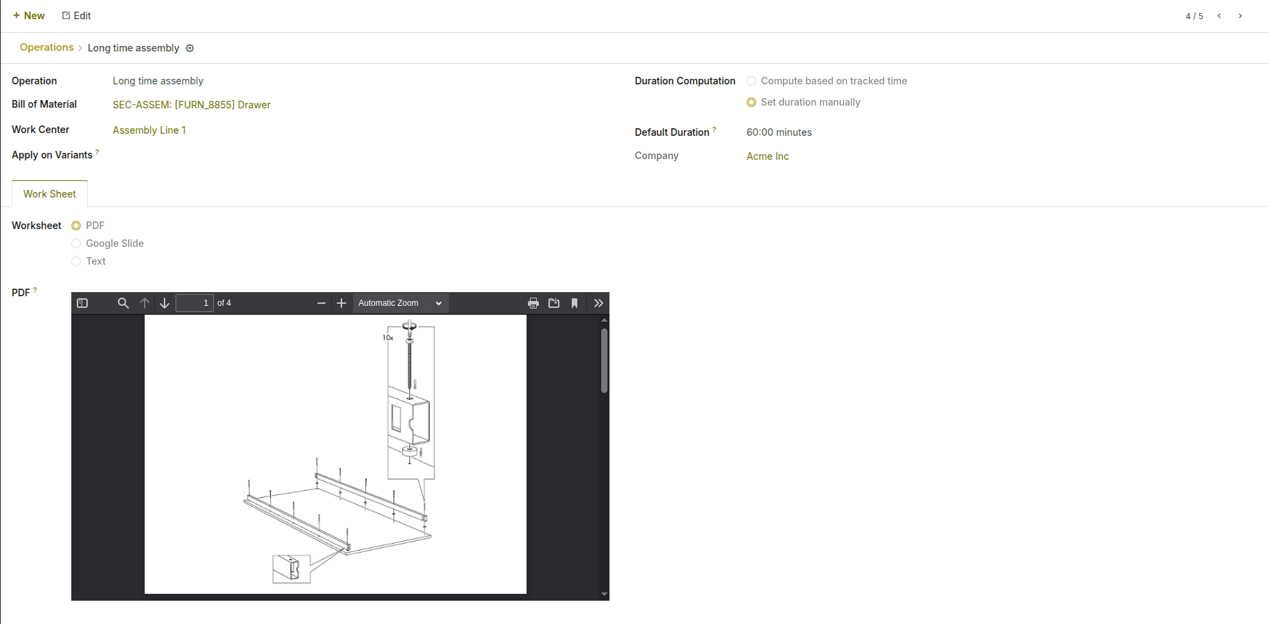 Structured Operations for Reliable Manufacturing