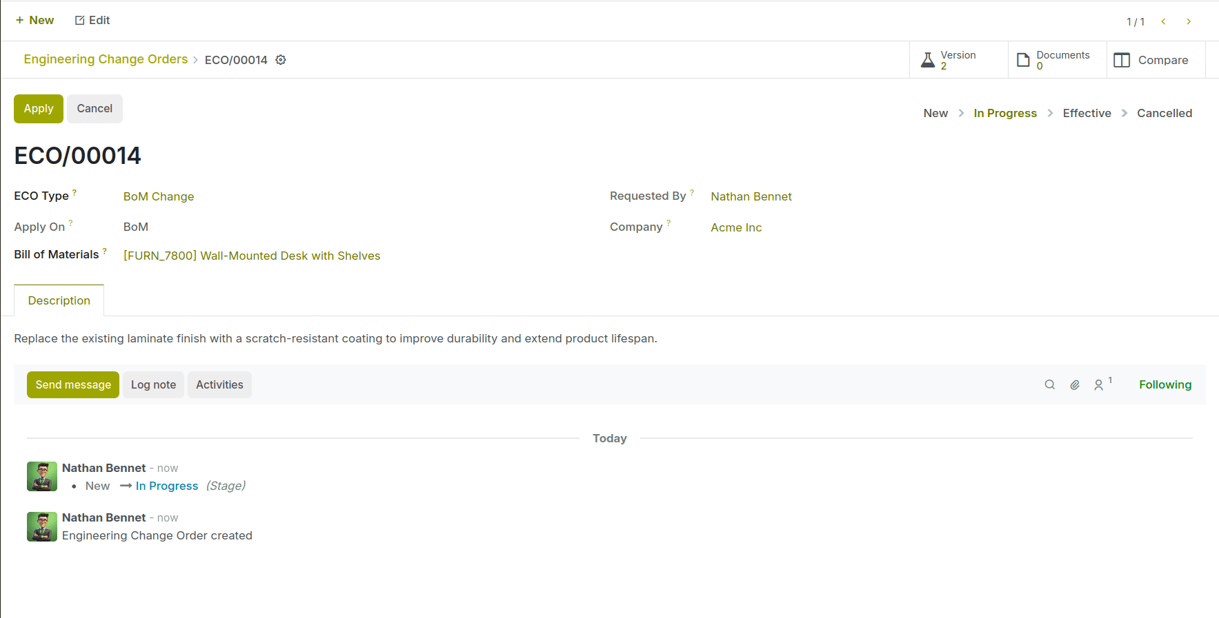 Controlled Product & BoM Versioning