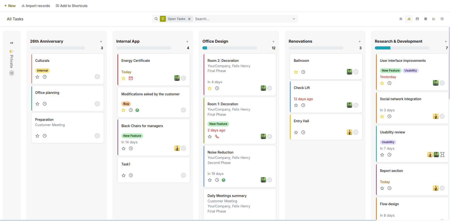 Your Tasks, Organized by Time