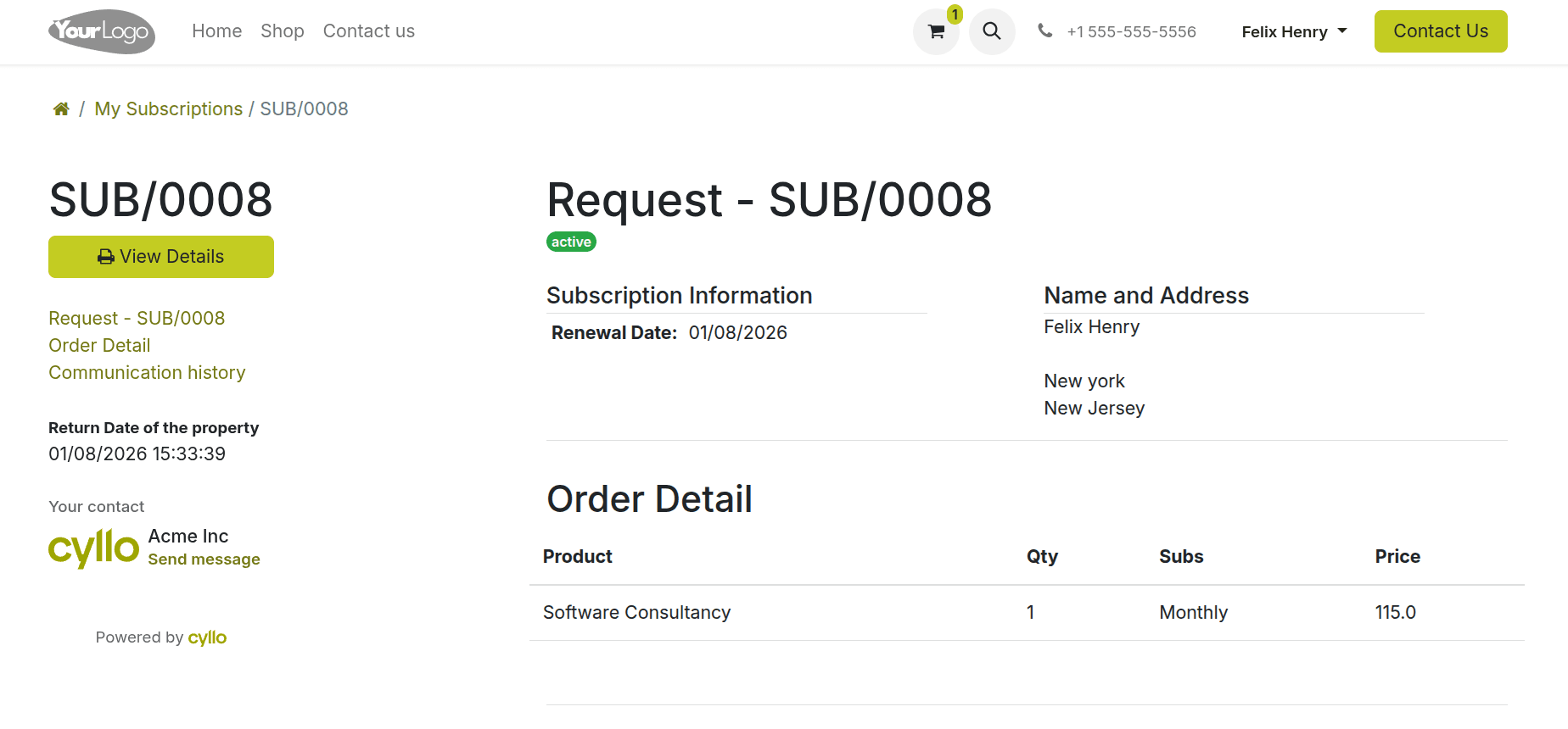 Your Subscription Hub Inside the Customer Portal