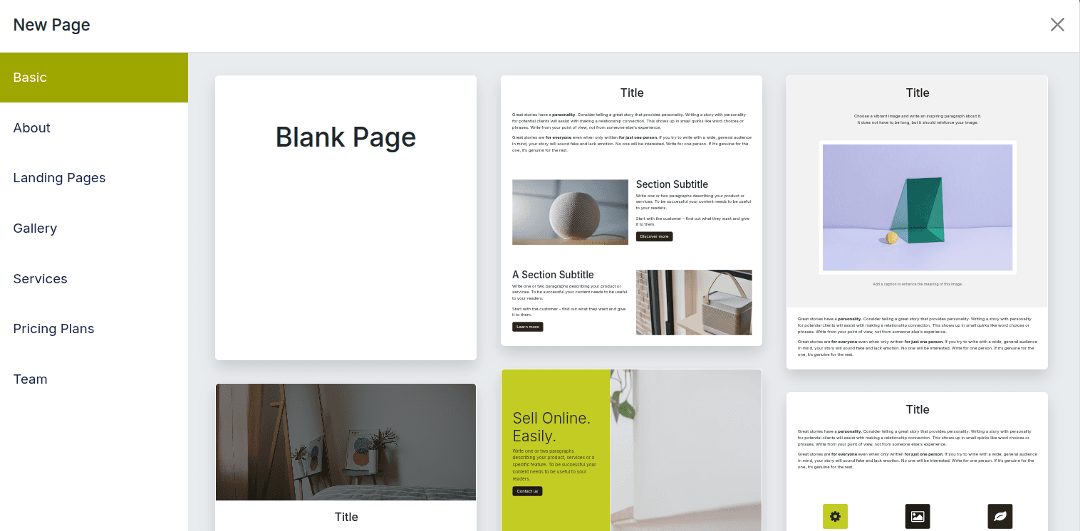 Add Pages to Your Website in Just a Few Clicks
